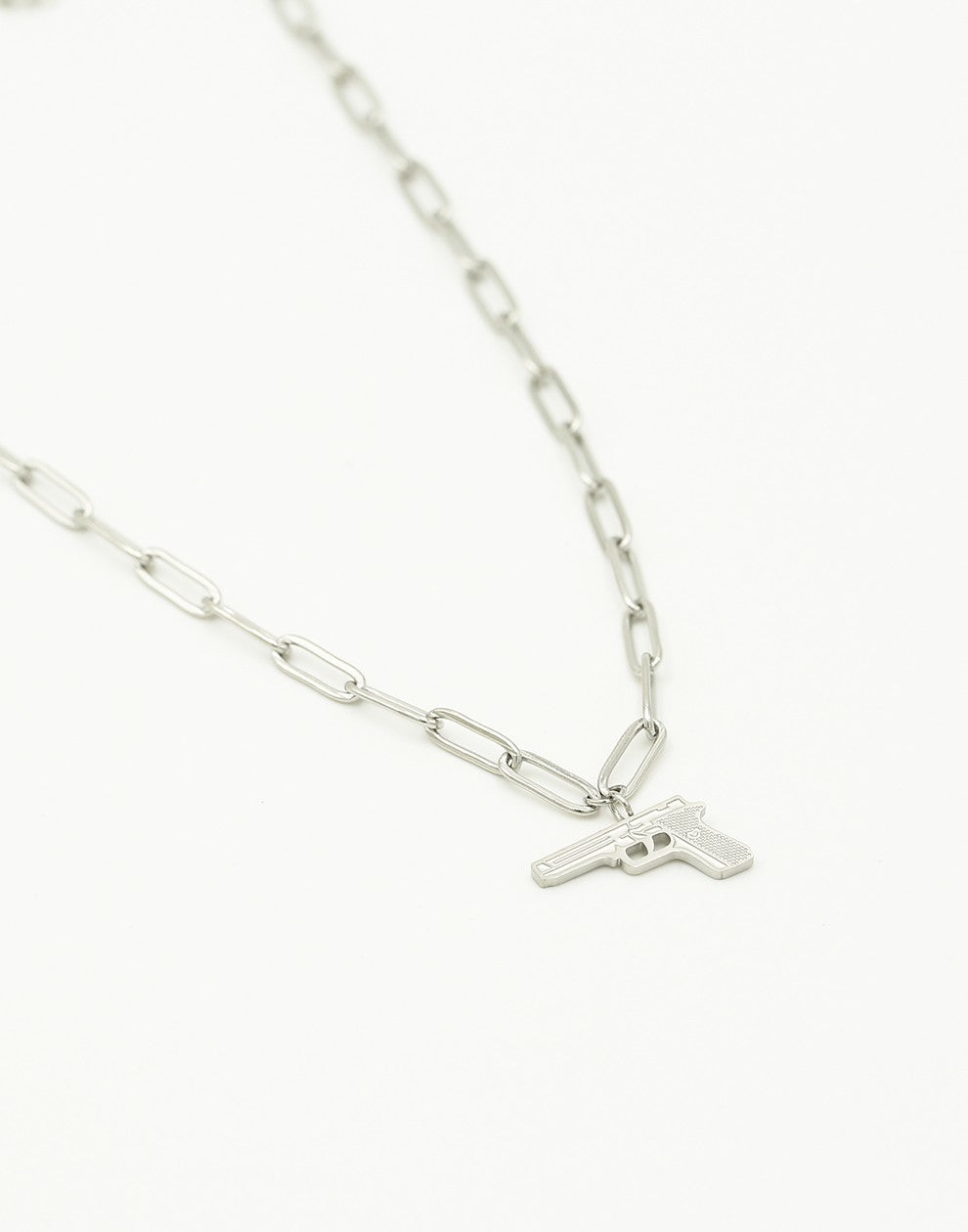 Schakelketting pistool zilverkleurig