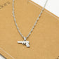 Ketting pistool zilverkleurig
