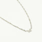Ketting vlinder zilverkleurig