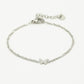 Silver-colored butterfly bracelet