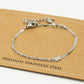 Silver-colored butterfly bracelet