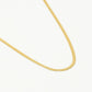 Ketting snake 2mm goudkleurig