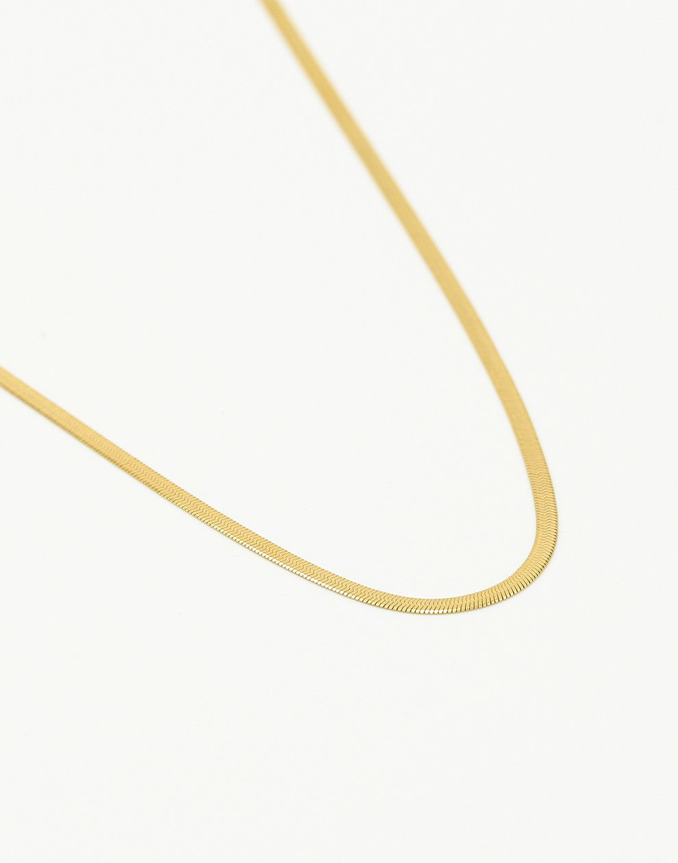 Ketting snake 2mm goudkleurig