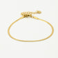 snake armband 2mm goudkleurig