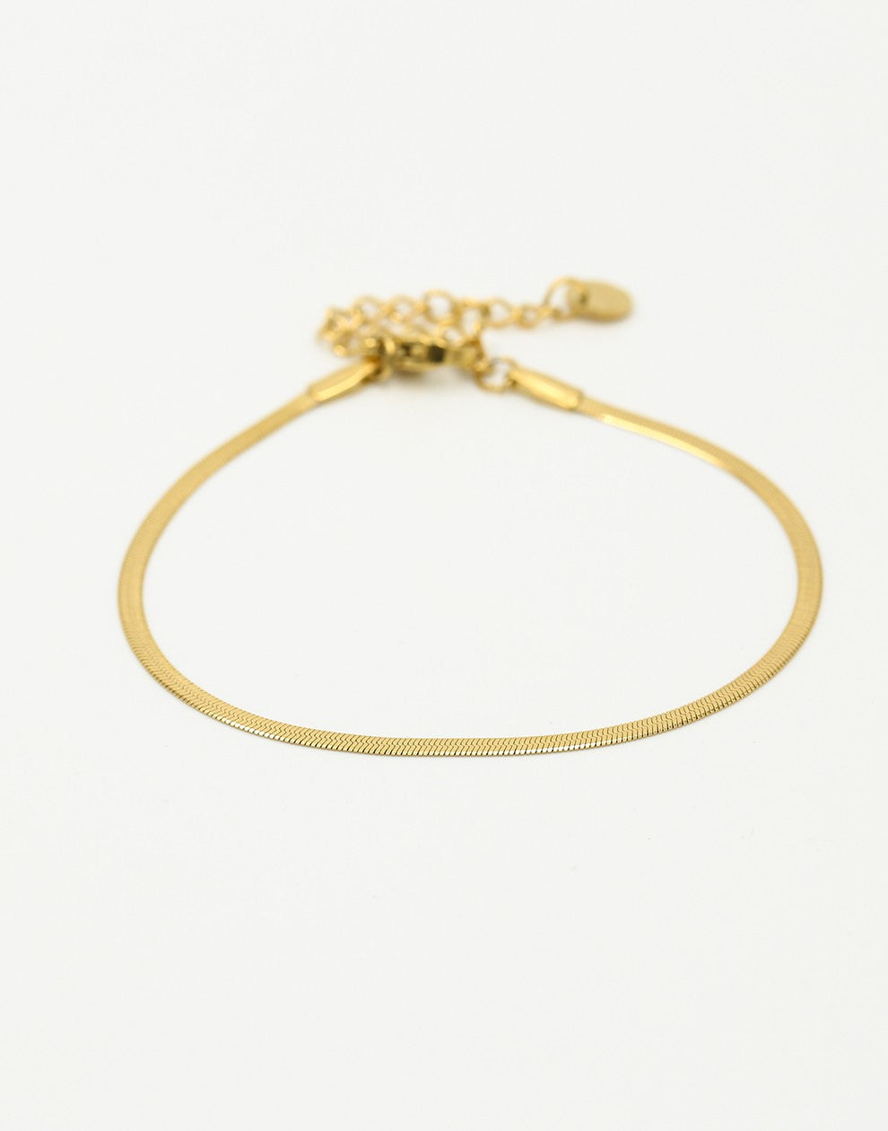 snake armband 2mm goudkleurig