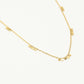 Ketting muntjes mini goudkleurig