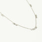 Ketting muntjes mini zilverkleurig