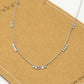Ketting muntjes mini zilverkleurig