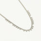 Schakelketting bolletjes zilverkleurig