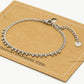 Schakelarmband bolletjes zilverkleurig