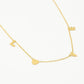 Ketting love goudkleurig