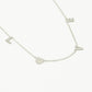 Ketting love zilverkleurig