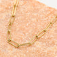 Ketting goudkleurig paperclip