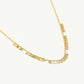 Ketting kleine muntjes goudkleurig