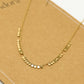 Ketting kleine muntjes goudkleurig