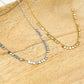 Ketting kleine muntjes goudkleurig