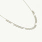 Ketting kleine muntjes zilverkleurig