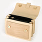 schoudertas beige met gestreepte band
