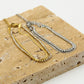 Armband tennis snake goudkleurig
