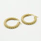 Hoops bolletjes goudkleurig