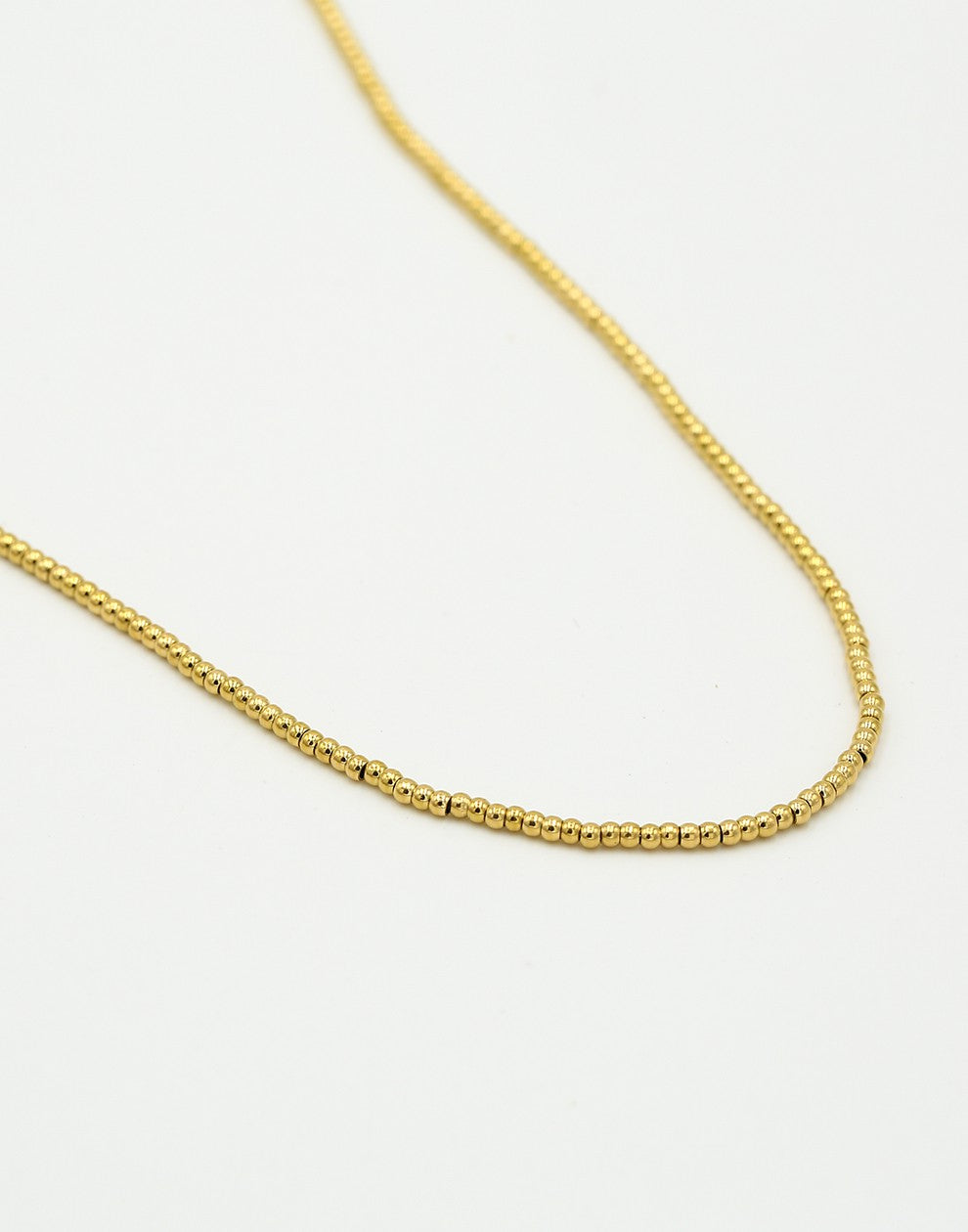 Ketting bolletjes mini goudkleurig