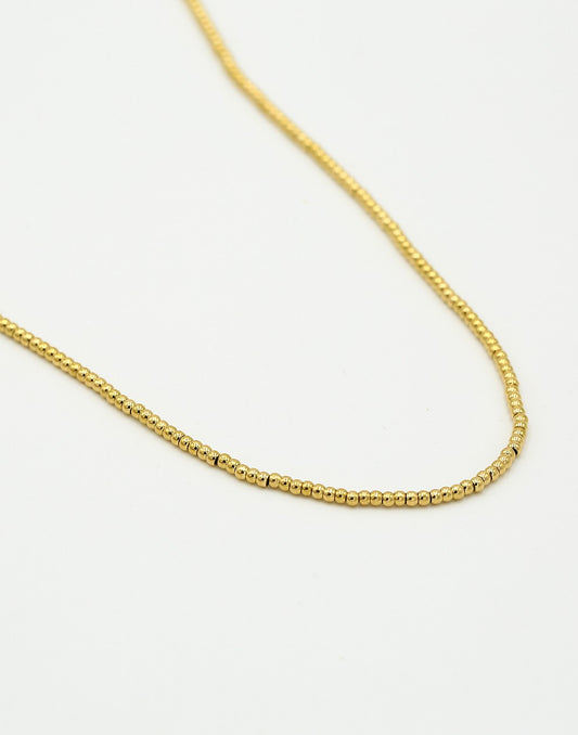 Ketting bolletjes mini goudkleurig