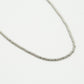 Ketting bolletjes mini zilverkleurig