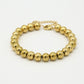 Armband bolletjes 8mm goudkleurig