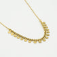 Ketting met muntjes goudkleurig