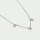 Ketting drie kruisjes zilverkleurig