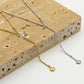 Ketting Y-vorm met hartje goudkleurig