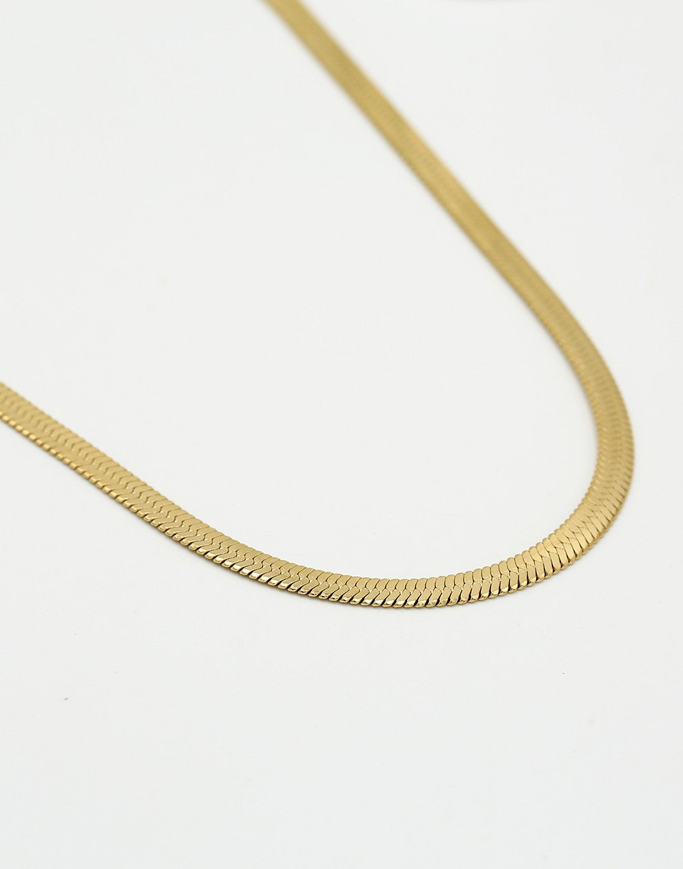 Ketting Snake 5mm goudkleurig