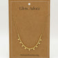 Ketting bolletjes met muntjes goudkleurig