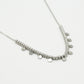 Ketting bolletjes met muntjes zilverkleurig