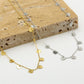 Ketting hangende hartjes goudkleurig