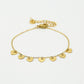Armband hartjes goudkleurig
