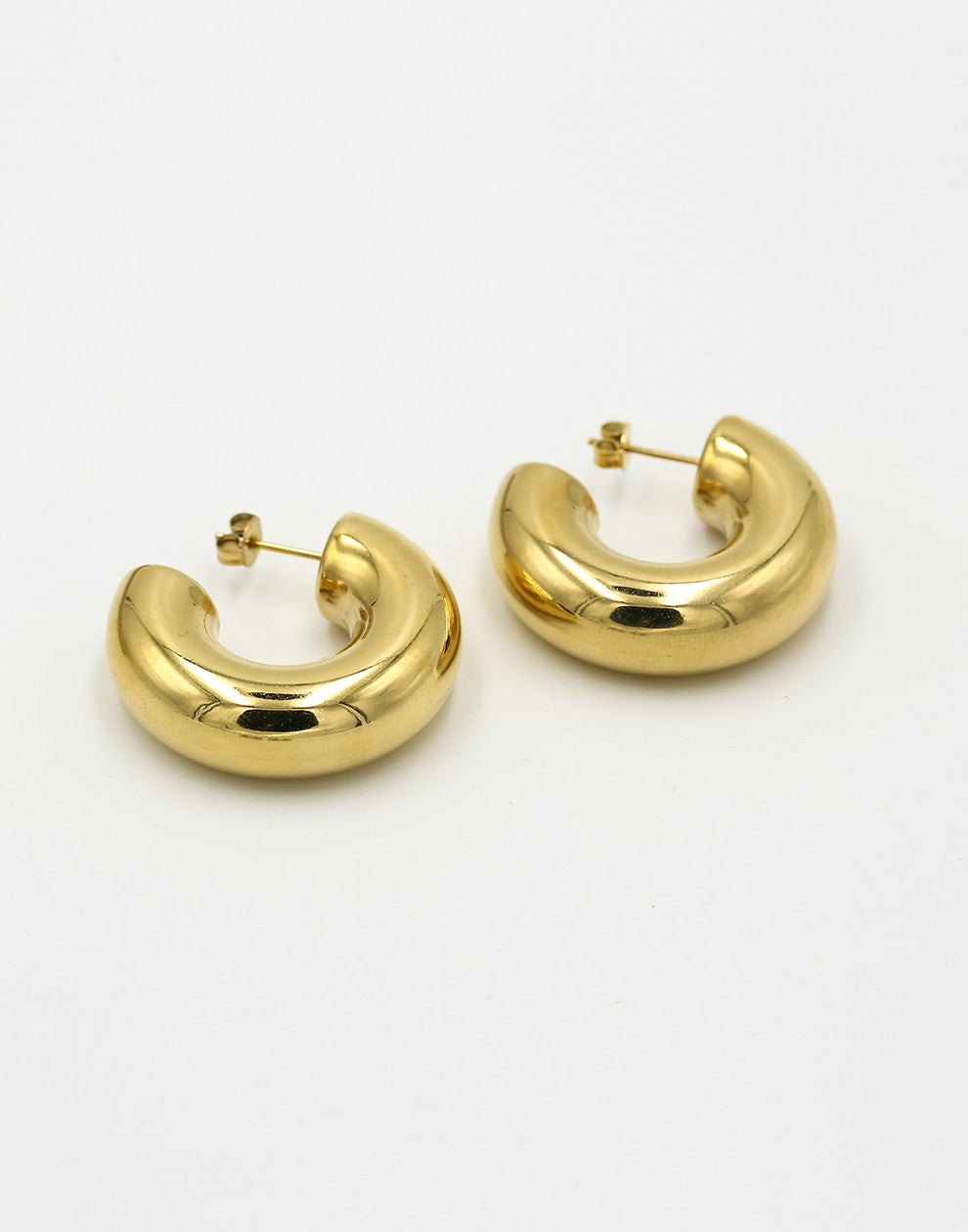 Chunky hoops goudkleurig