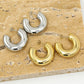 Chunky hoops goudkleurig
