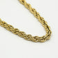 Gedraaide schakelketting chunky goudkleurig