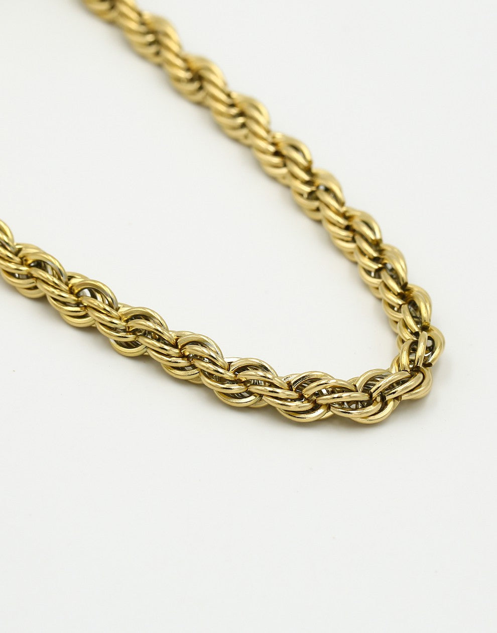 Gedraaide schakelketting chunky goudkleurig