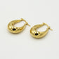 hoops ovaal chunky goudkleurig