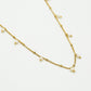 Ketting met parels goudkleurig