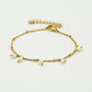 Armband met parels goudkleurig