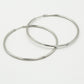 Basic hoop oorringen 5cm zilverkleurig