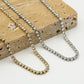 Tennis ketting 3mm goudkleurig