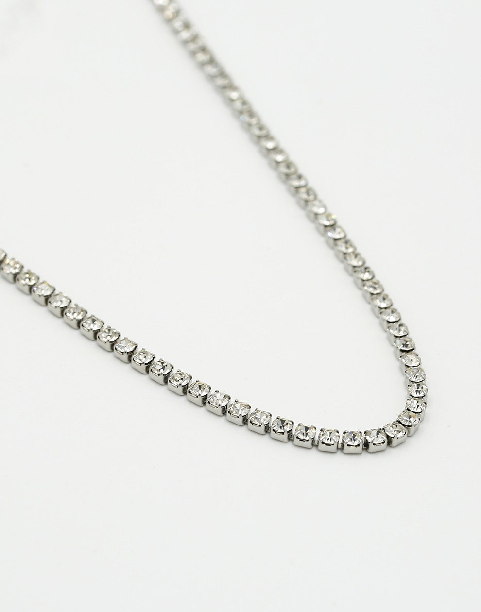 Tennis ketting 3mm zilverkleurig