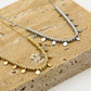 Ketting bolletjes met muntjes zilverkleurig