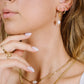 Schakelketting parel goudkleurig