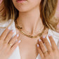 Schakelketting chunky goudkleurig