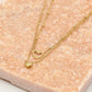 Dubbele ketting met hartjes goudkleurig